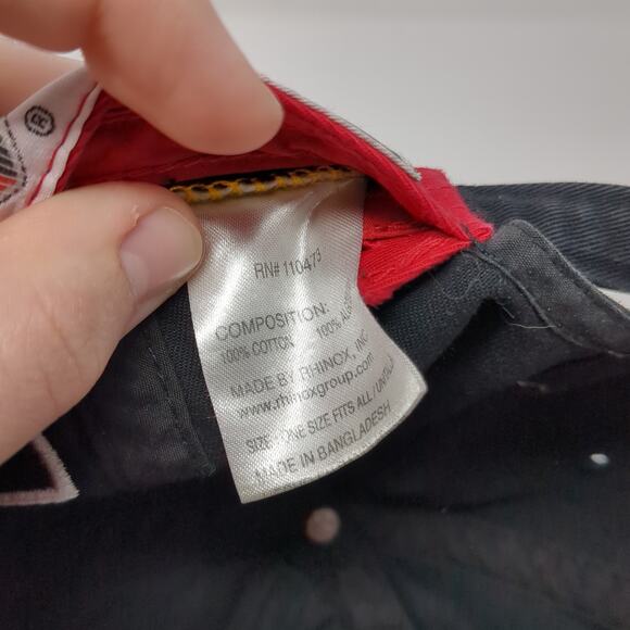 Atlas Slideback Baseball Cap Black One Size Adjustable Embroidered Rhinox Group - Picture 10 of 10